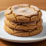 pumpkin snickerdoodle cookies - featured image