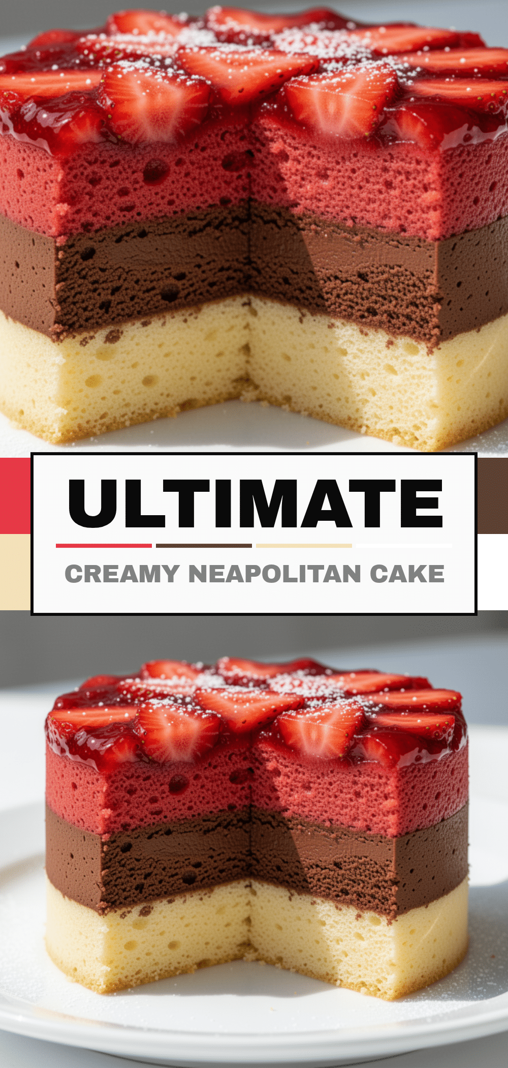 Rich Neapolitan Layer Cake: Best 3-Flavor Dessert 5 Rich Neapolitan Layer Cake recipe