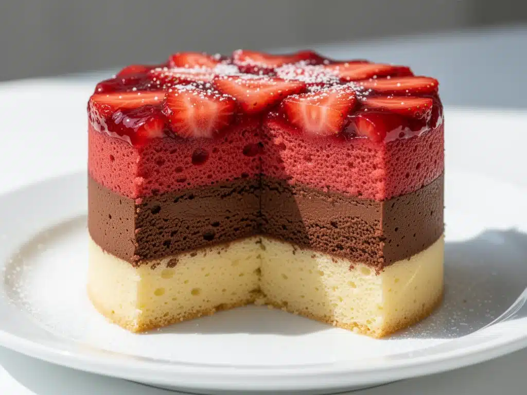 Home 5 Rich Neapolitan Layer Cake - featured image