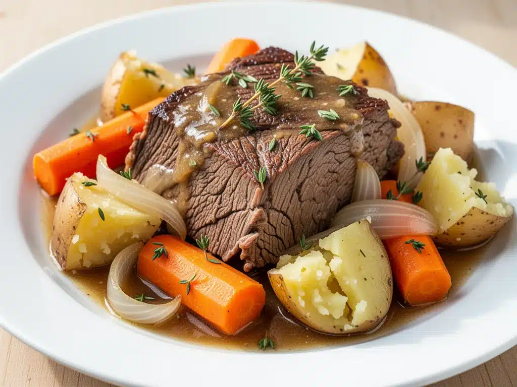 slow cooker pot roast - featured image