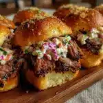 smoked brisket sliders - featured image