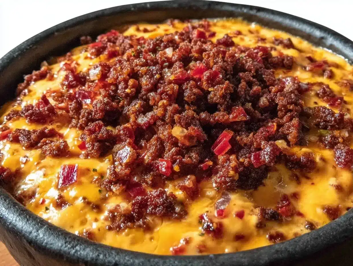 Smoked Chorizo Queso Dip: Easy Beginner-Friendly Dip 4 smoked chorizo queso dip preparation steps