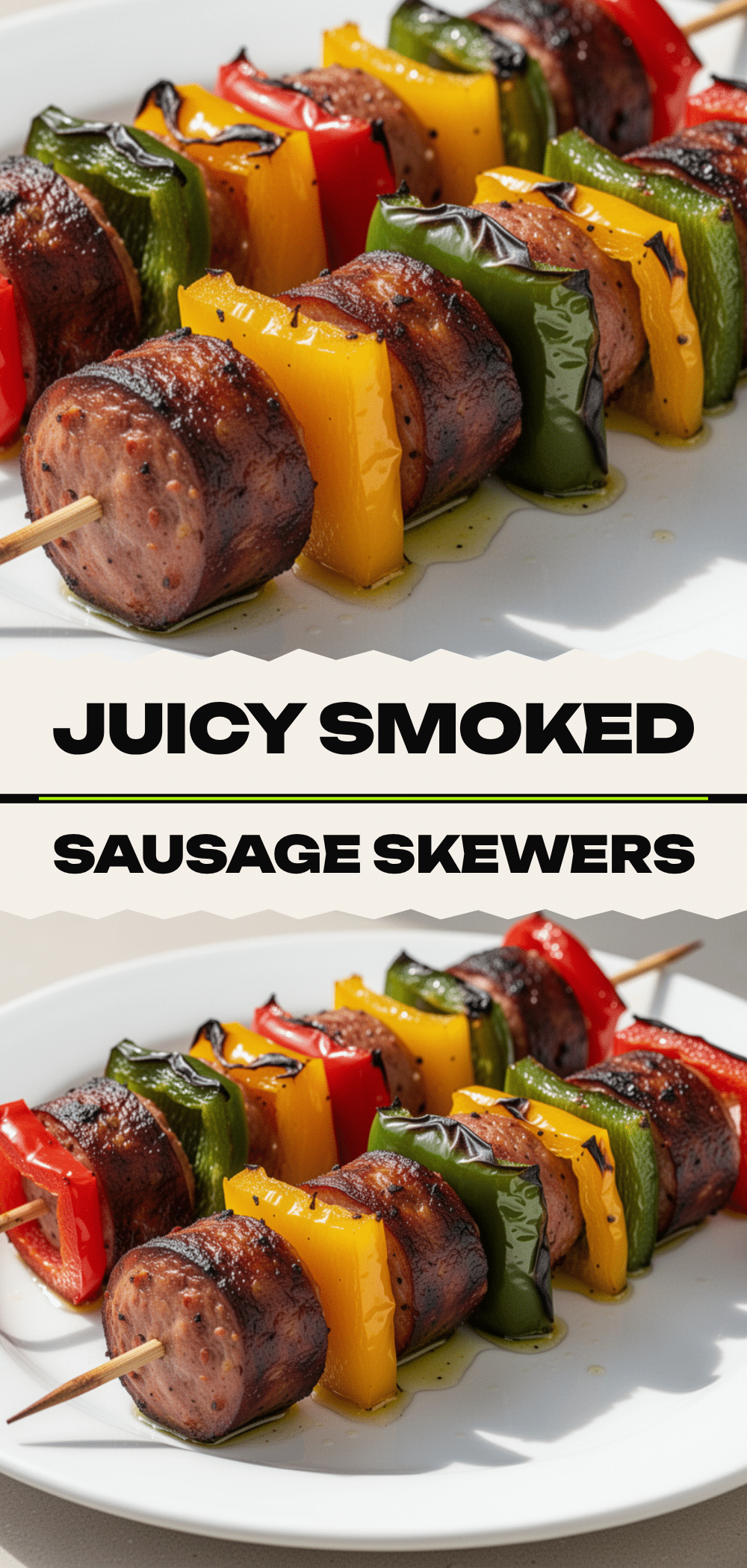 Smoked Sausage and Peppers Skewers: Easy Summer Grilling 5 smoked sausage and peppers skewers recipe