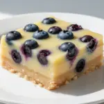 soft lemon blueberry bars - featured image