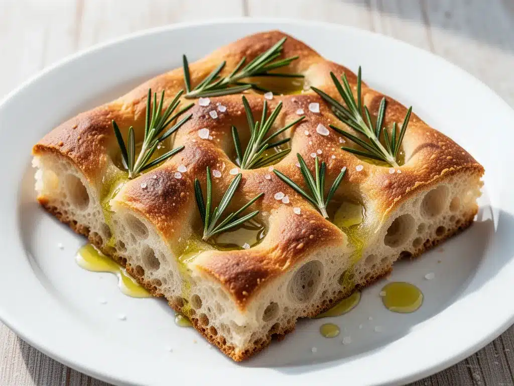 Sourdough Focaccia with Rosemary: Best Easy Autumn Recipe 4 sourdough focaccia with rosemary preparation steps