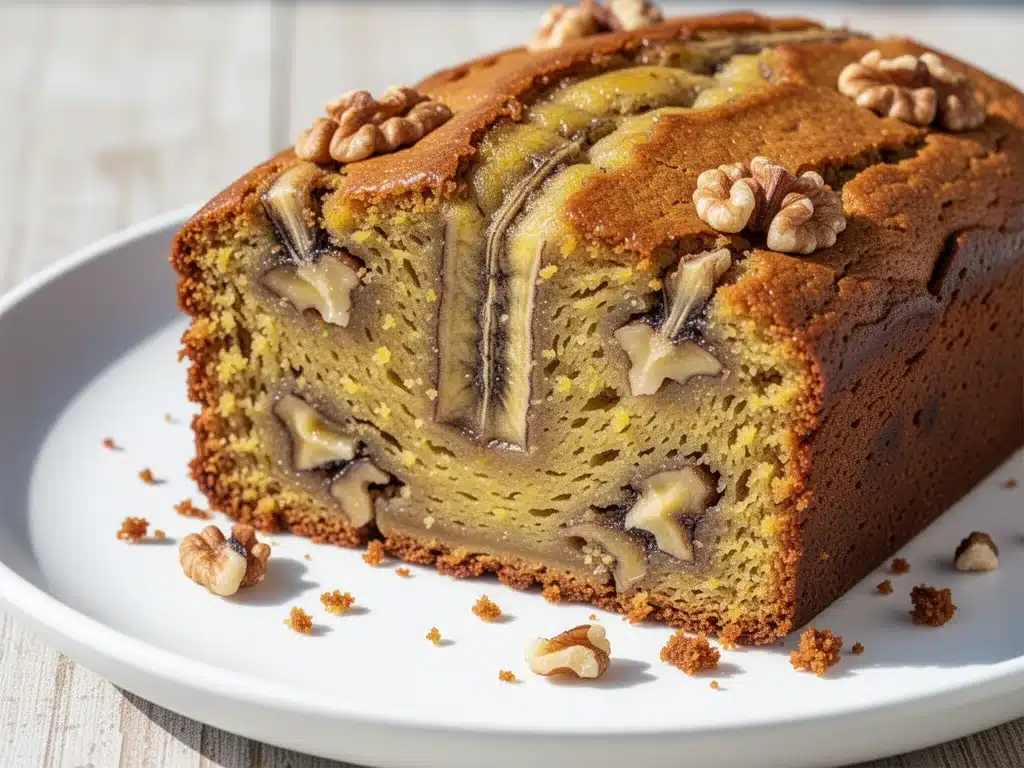 ultra-moist banana bread with walnuts - featured image