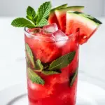 watermelon mint mojito mocktail - featured image