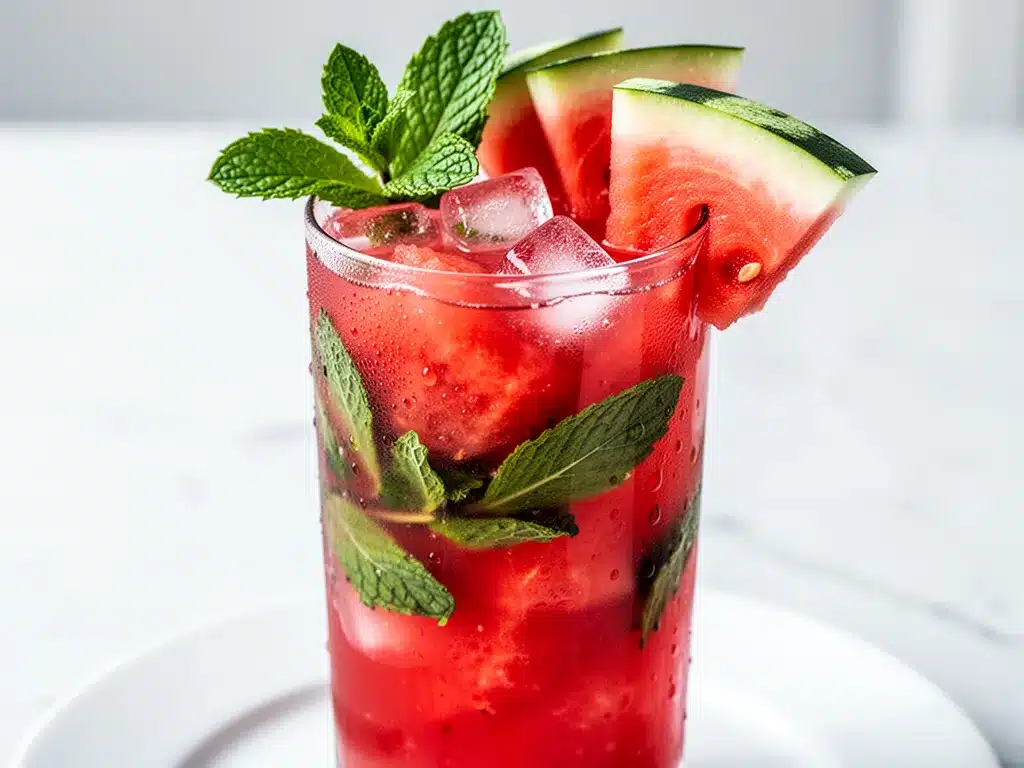 Watermelon Mint Mojito Mocktail: 5 Easy Summer Drinks 4 watermelon mint mojito mocktail preparation steps